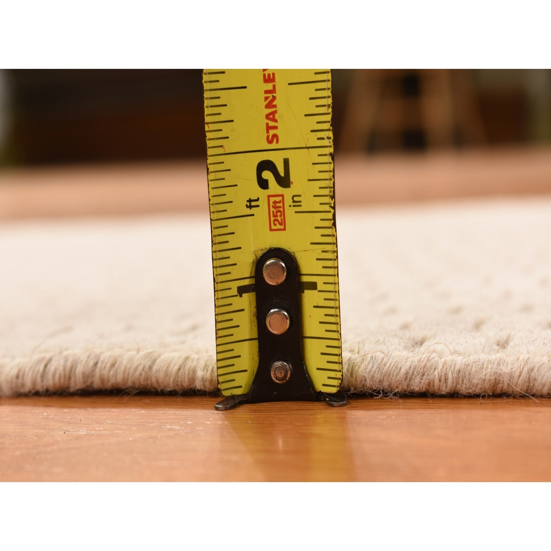 2'0" x 3'0" New Hand Loomed Brown Wool Rectangle Oriental Rug - MOA10278254