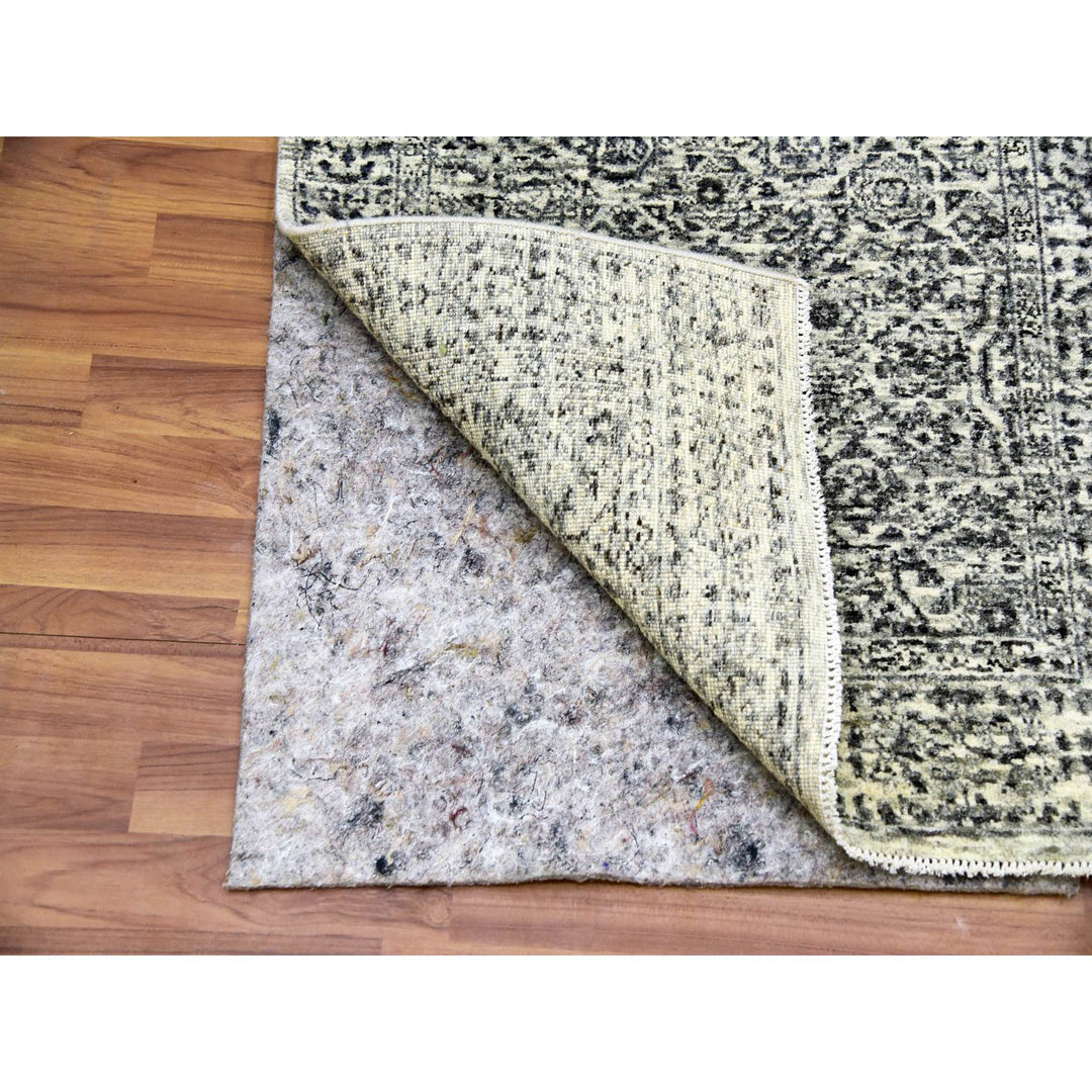 2'7" x 6'0" New Hand Knotted Ivory Wool Runner Oriental Rug - MOA10279502