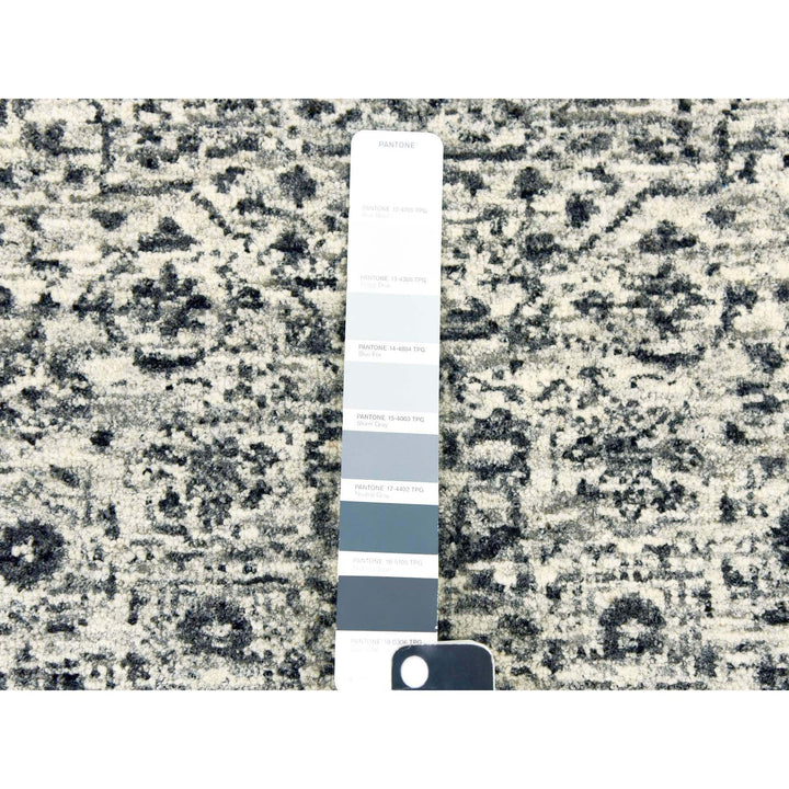 2'7" x 6'0" New Hand Knotted Ivory Wool Runner Oriental Rug - MOA10279502