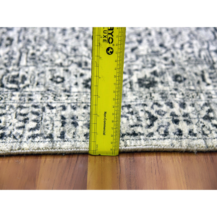 2'7" x 6'0" New Hand Knotted Ivory Wool Runner Oriental Rug - MOA10279502