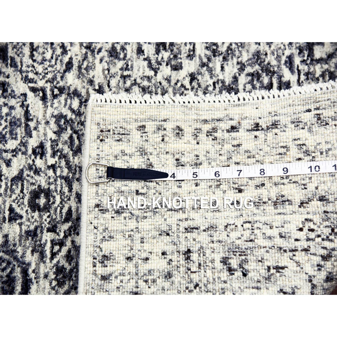 2'7" x 6'0" New Hand Knotted Ivory Wool Runner Oriental Rug - MOA10279502