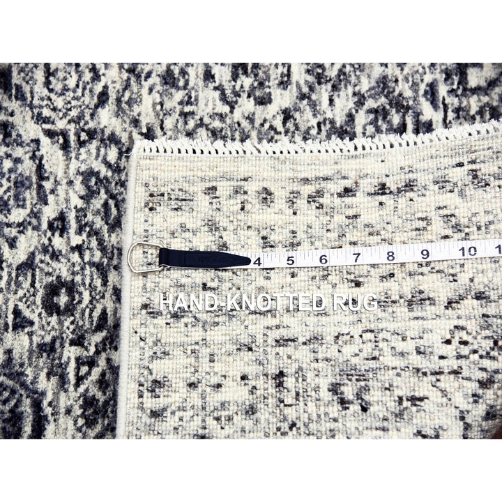 2'7" x 6'0" New Hand Knotted Ivory Wool Runner Oriental Rug - MOA10279502