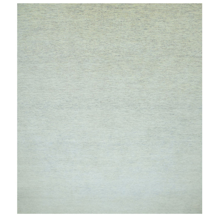 14'1" x 15'11" New Hand Knotted Grey Wool Rectangle Oriental Rug - MOA10279762