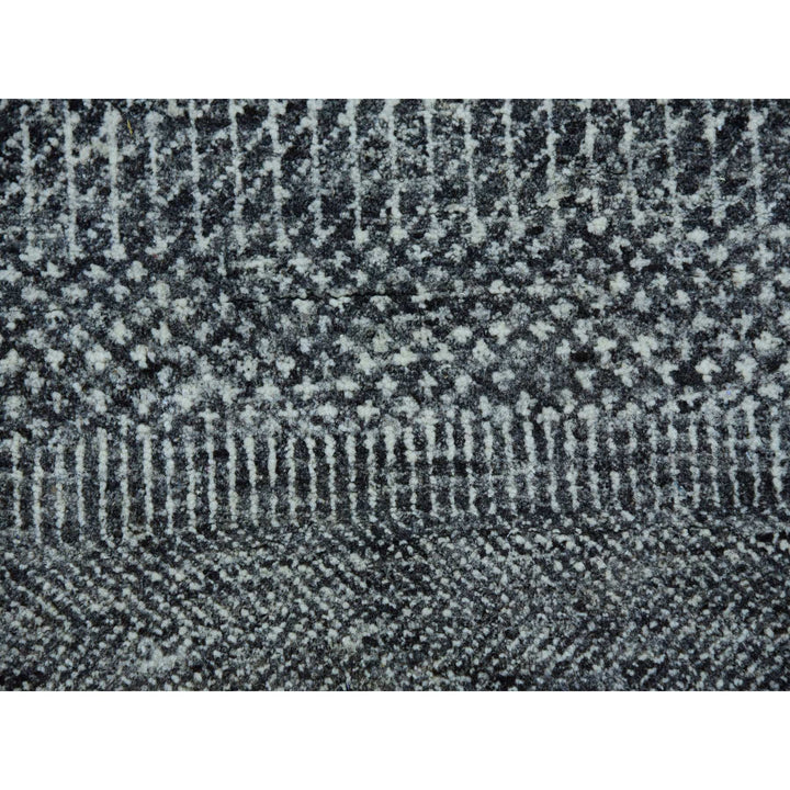 12'0" x 17'10" New Hand Knotted Grey Wool Rectangle Oriental Rug - MOA10279869