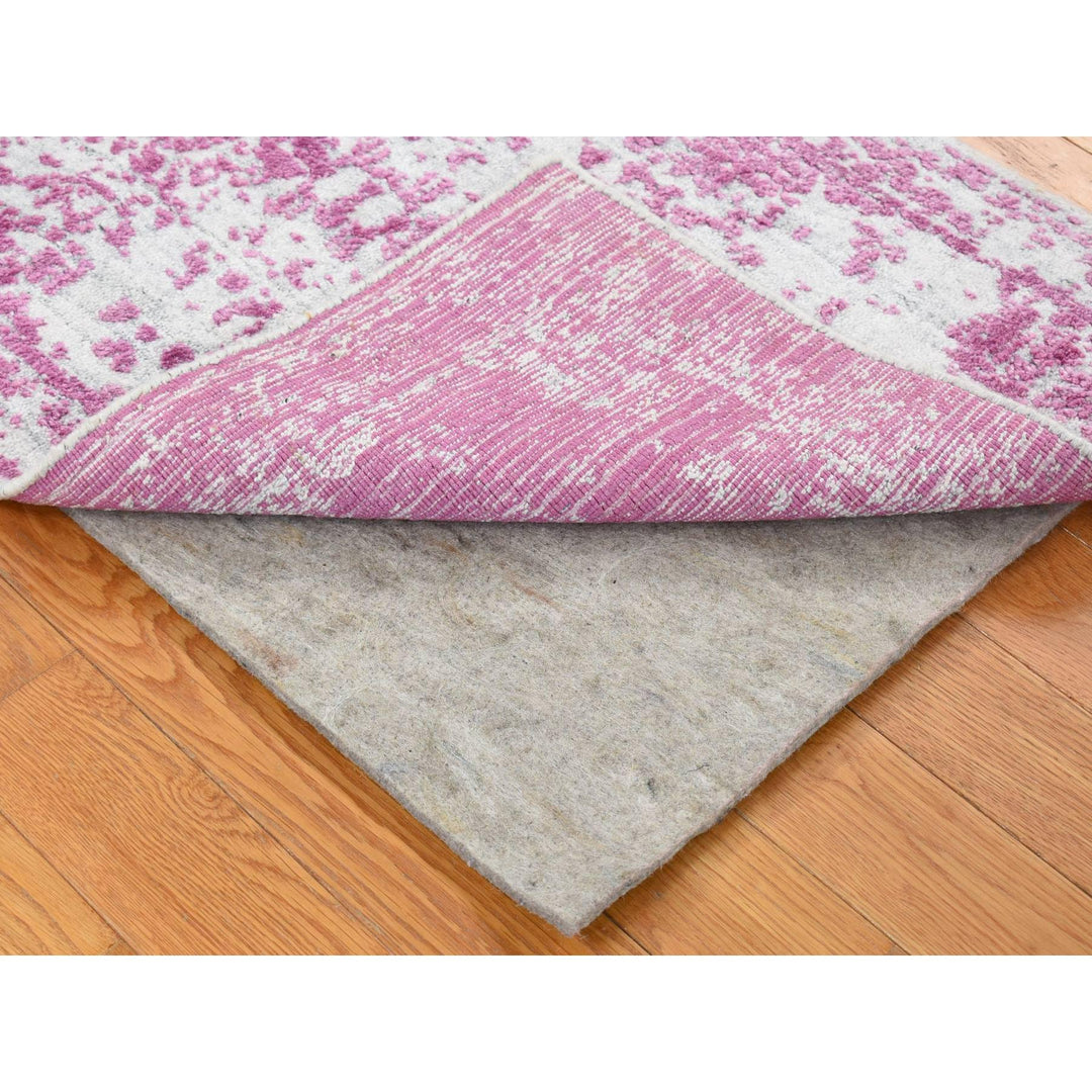 2'0" x 3'0" New Hand Loomed Pink Wool Rectangle Oriental Rug - MOA10280332