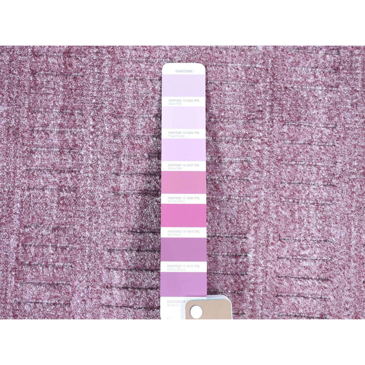 2'0" x 3'0" New Hand Loomed Purple Wool Rectangle Oriental Rug - MOA10280621