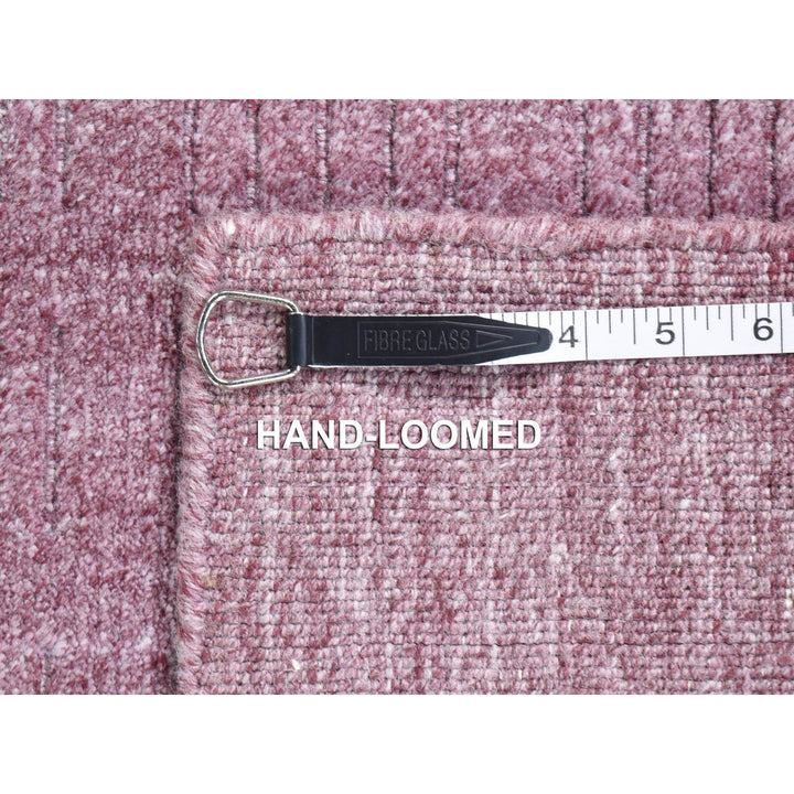 2'0" x 3'0" New Hand Loomed Purple Wool Rectangle Oriental Rug - MOA10280621