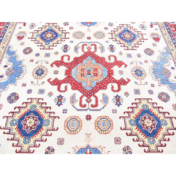 10'0" x 13'3" New Hand Knotted Ivory Wool Rectangle Oriental Rug - MOA10280649