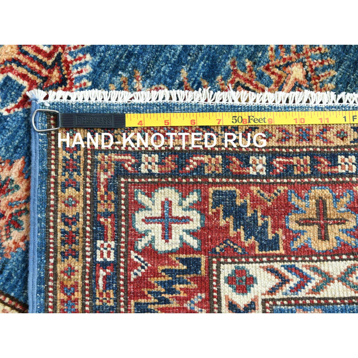 2'8" x 40'8" New Hand Knotted Blue Wool Runner Oriental Rug - MOA10282599