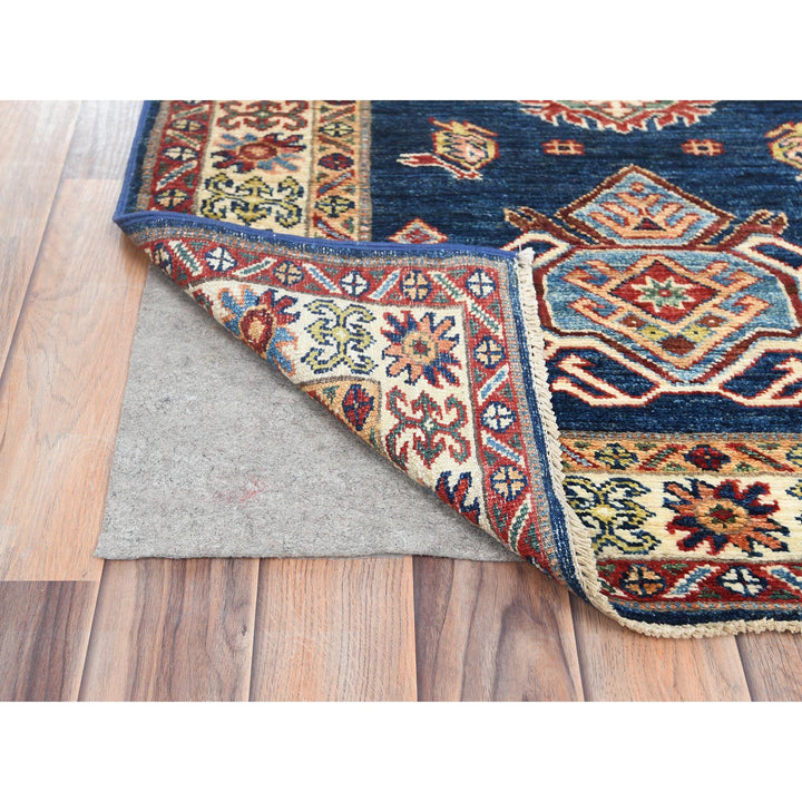 2'10" x 13'2" New Hand Knotted Blue Wool Runner Oriental Rug - MOA10282723