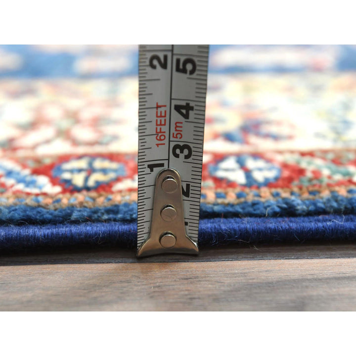 2'10" x 13'2" New Hand Knotted Blue Wool Runner Oriental Rug - MOA10282723