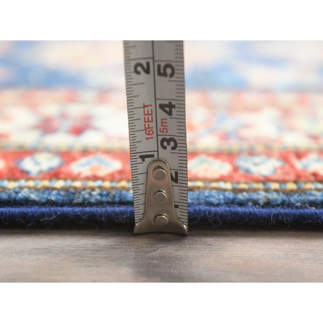 2'10" x 13'8" New Hand Knotted Blue Wool Runner Oriental Rug - MOA10282912