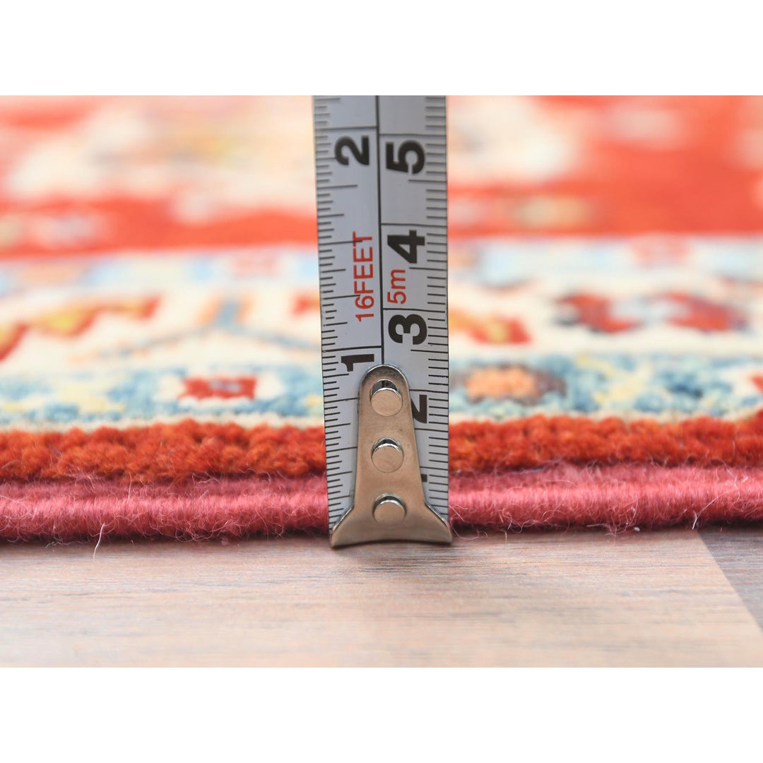 2'0" x 3'0" New Hand Knotted Red Wool Rectangle Oriental Rug - MOA10282939