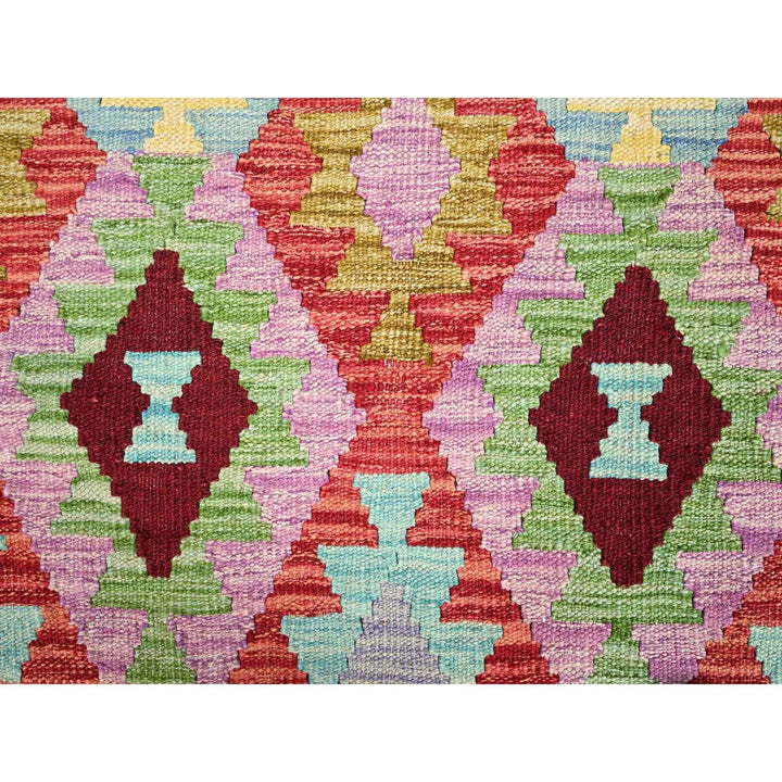 8'4" x 9'3" New Hand Woven Multicolored Wool Rectangle Oriental Rug - MOA10285694