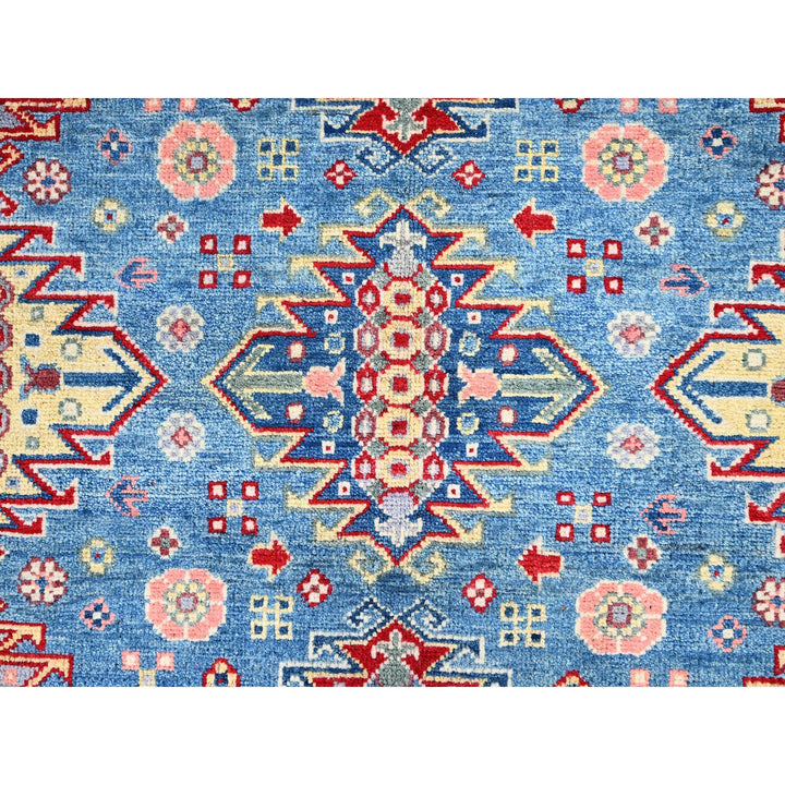 8'0" x 10'3" New Hand Knotted Blue Wool Rectangle Oriental Rug - MOA10286159