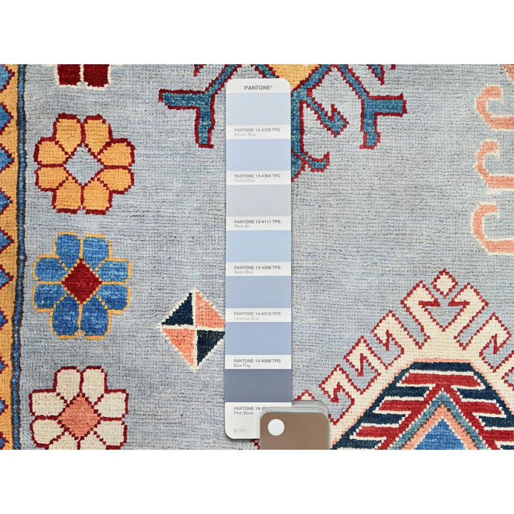 9'10" x 13'8" New Hand Knotted Grey Wool Rectangle Oriental Rug - MOA10286213