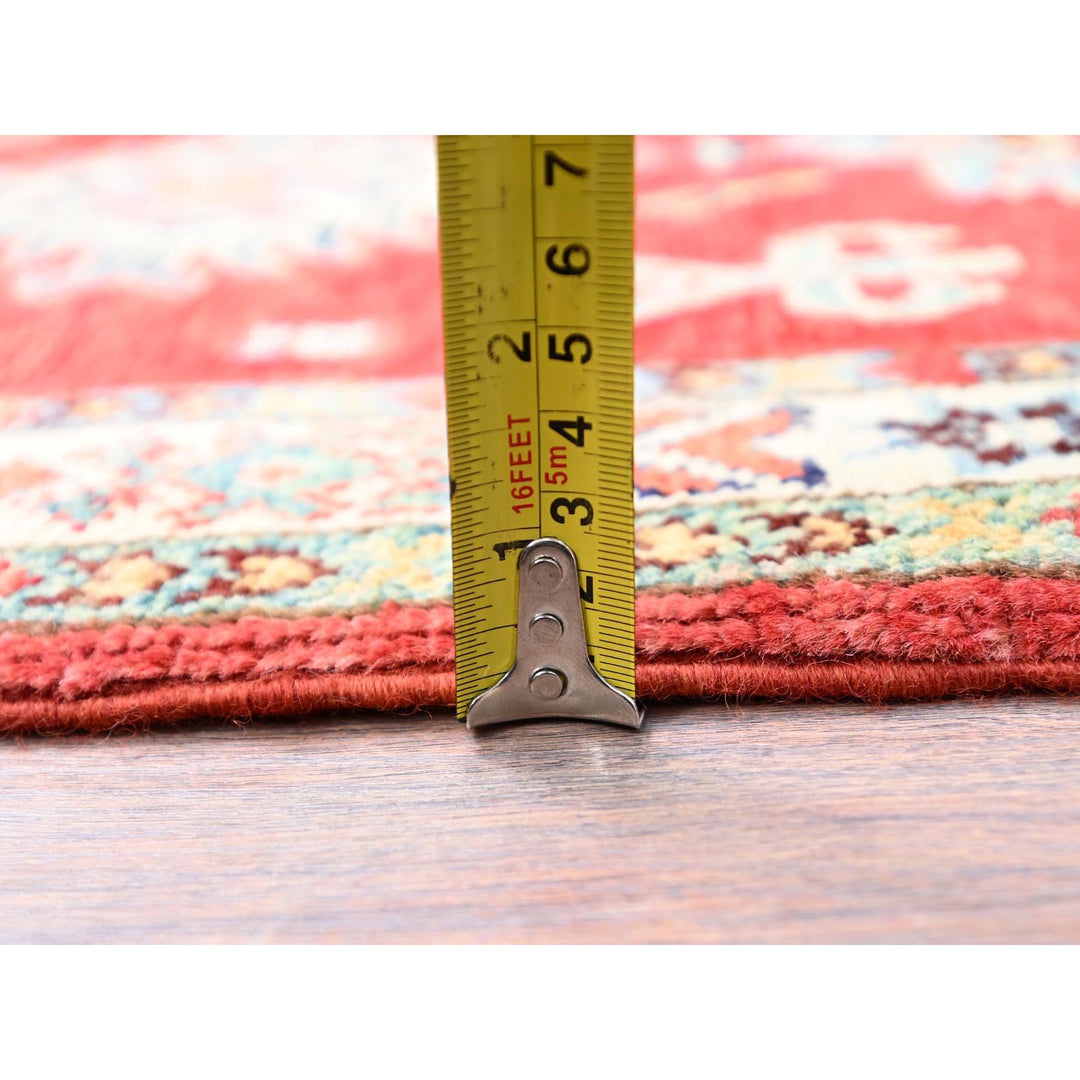 2'1" x 2'10" New Hand Knotted Red Wool Rectangle Oriental Rug - MOA10286231