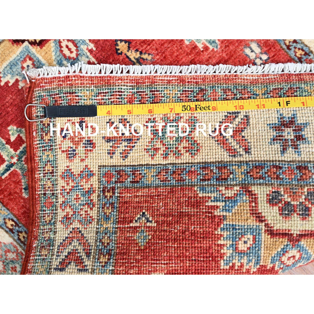 2'1" x 2'10" New Hand Knotted Red Wool Rectangle Oriental Rug - MOA10286231