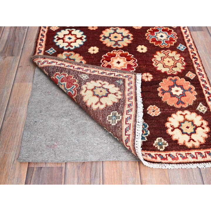 2'0" x 2'10" New Hand Knotted Brown Wool Rectangle Oriental Rug - MOA10286241