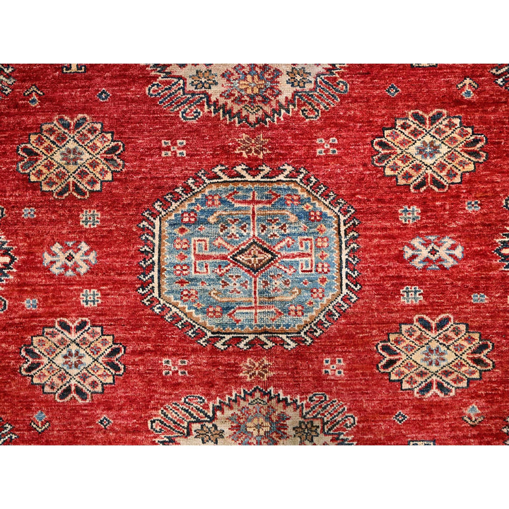 8'4" x 9'10" New Hand Knotted Red Wool Rectangle Oriental Rug - MOA10286267