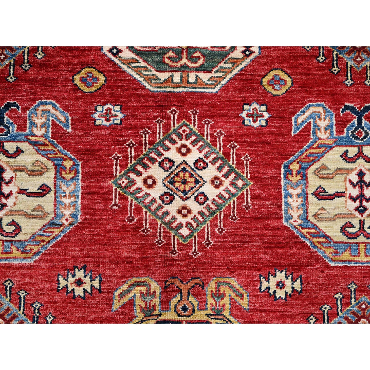 8'1" x 10'4" New Hand Knotted Red Wool Rectangle Oriental Rug - MOA10286275