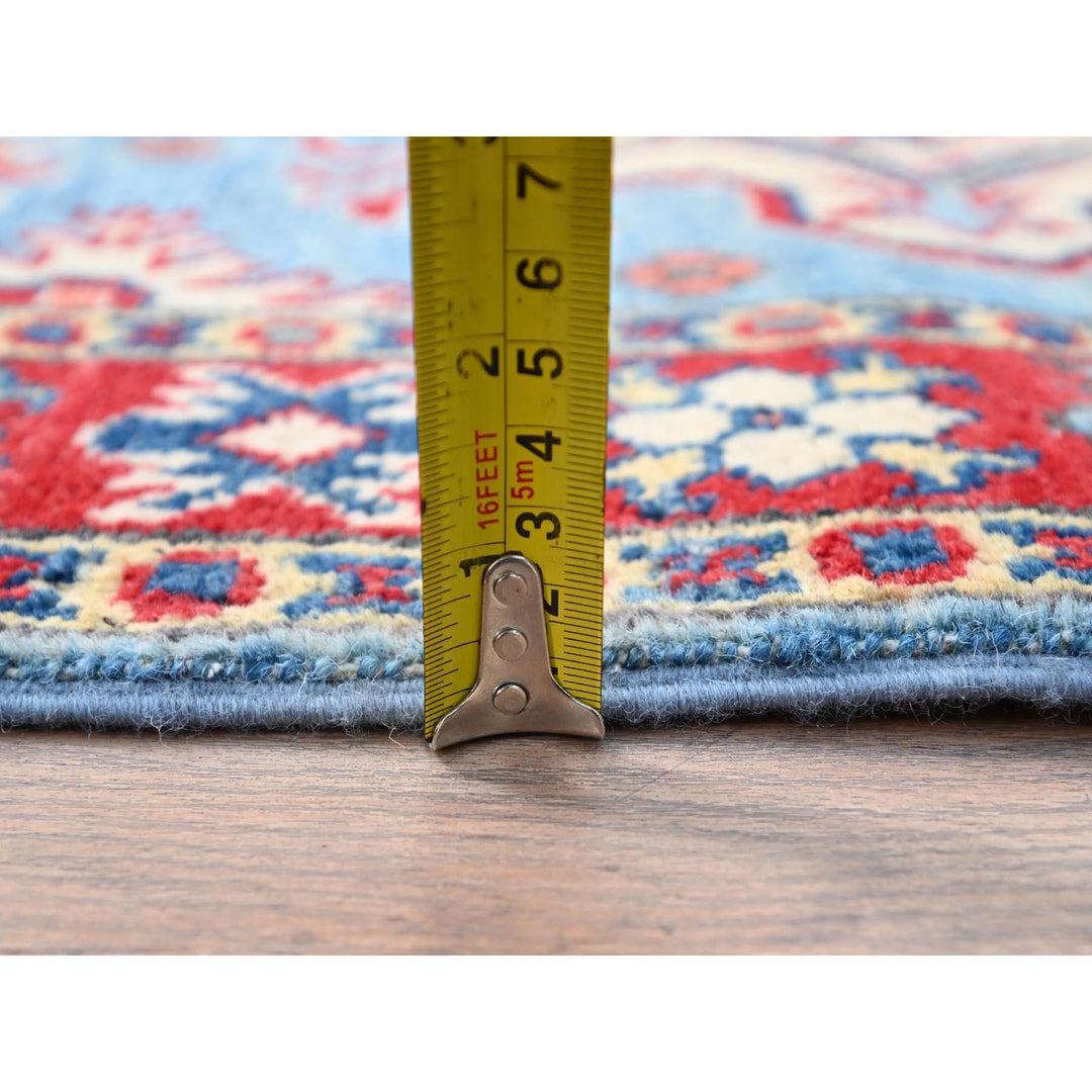 2'7" x 9'7" New Hand Knotted Blue Wool Runner Oriental Rug - MOA10286286