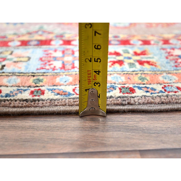 2'7" x 9'3" New Hand Knotted Grey Wool Runner Oriental Rug - MOA10286289