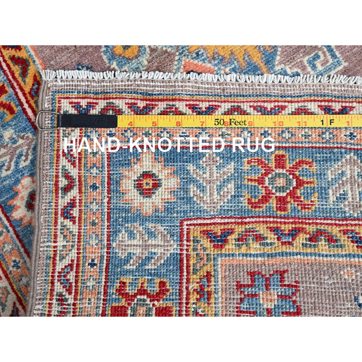 2'6" x 9'2" New Hand Knotted Grey Wool Runner Oriental Rug - MOA10286290