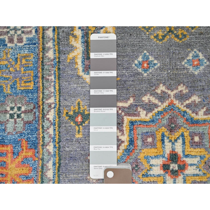 2'1" x 2'11" New Hand Knotted Grey Wool Rectangle Oriental Rug - MOA10286303