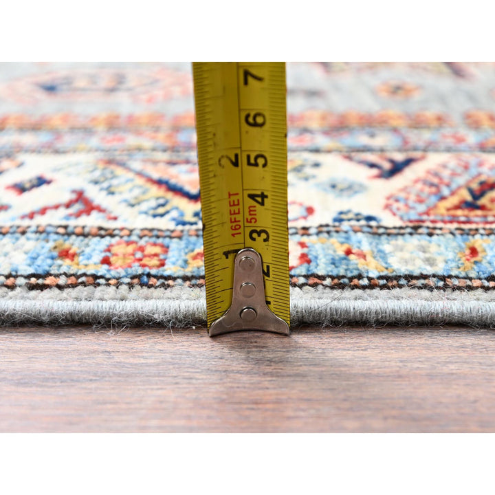 3'1" x 4'10" New Hand Knotted Grey Wool Rectangle Oriental Rug - MOA10286305