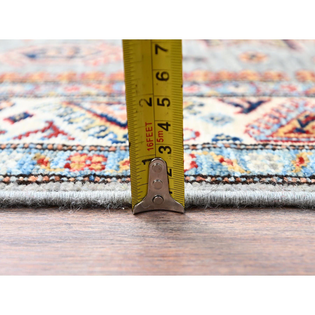 3'1" x 4'10" New Hand Knotted Grey Wool Rectangle Oriental Rug - MOA10286305