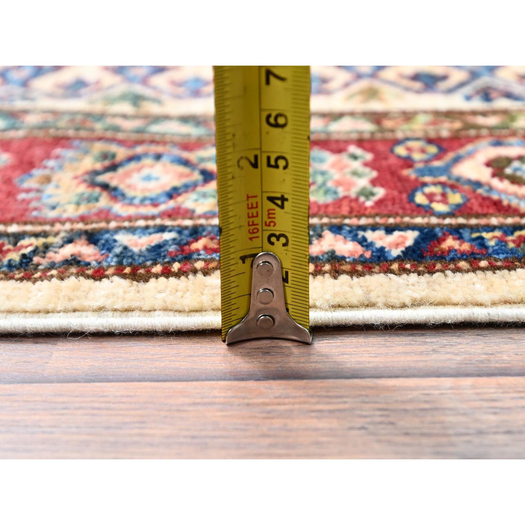 3'4" x 4'9" New Hand Knotted Ivory Wool Rectangle Oriental Rug - MOA10286309