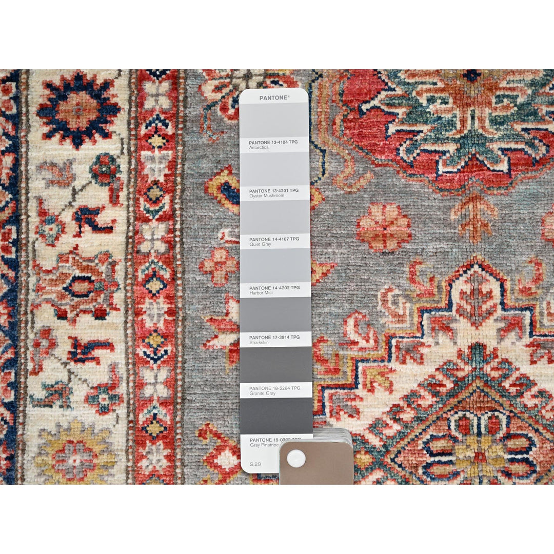 3'4" x 5'1" New Hand Knotted Ivory Wool Rectangle Oriental Rug - MOA10286315