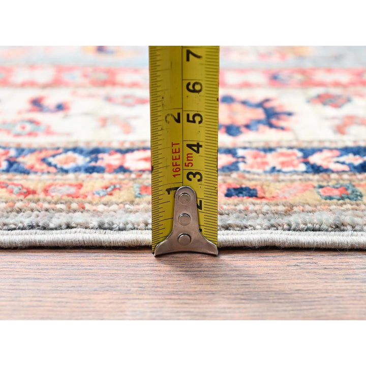 3'4" x 5'1" New Hand Knotted Ivory Wool Rectangle Oriental Rug - MOA10286315