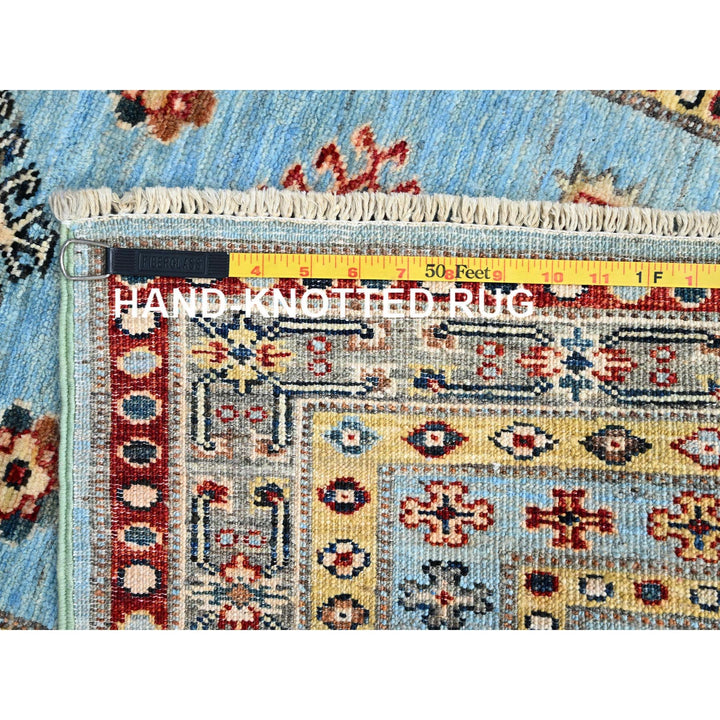 3'0" x 5'2" New Hand Knotted Blue Wool Rectangle Oriental Rug - MOA10286319