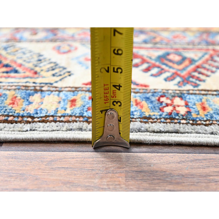 4'0" x 5'11" New Hand Knotted Grey Wool Rectangle Oriental Rug - MOA10286323