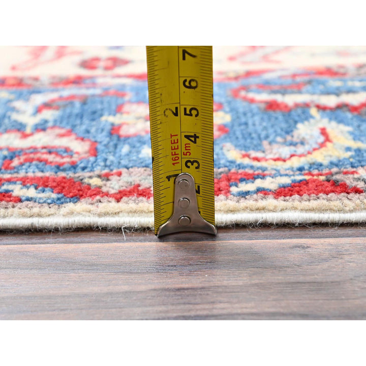 3'10" x 5'8" New Hand Knotted Ivory Wool Rectangle Oriental Rug - MOA10286435