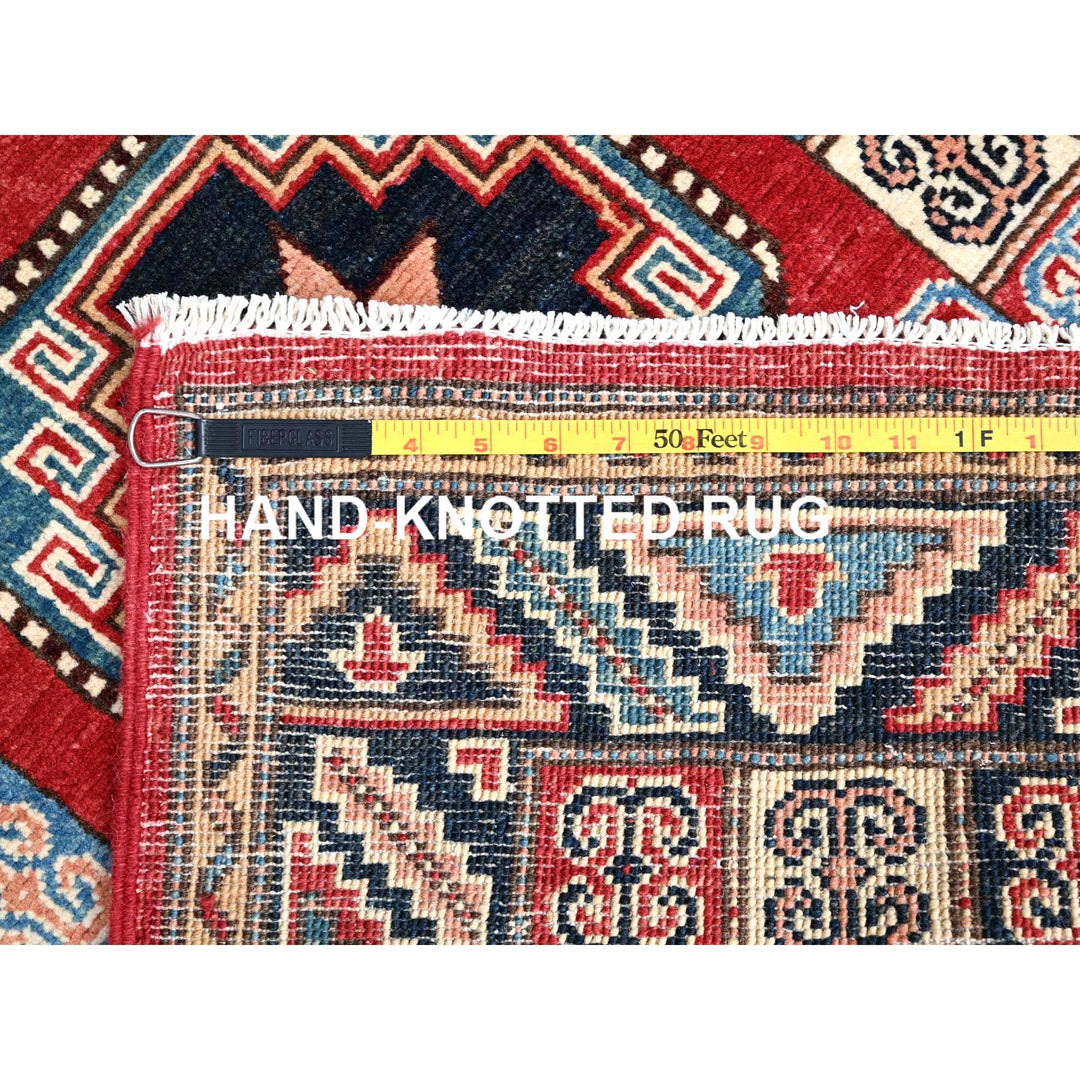 2'8" x 9'9" New Hand Knotted Red Wool Runner Oriental Rug - MOA10286449