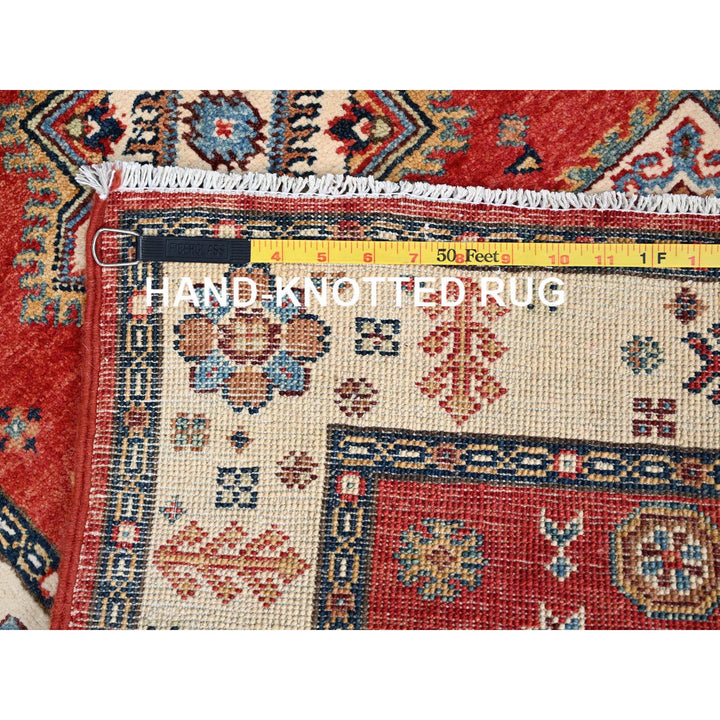 2'8" x 9'6" New Hand Knotted Red Wool Runner Oriental Rug - MOA10286450