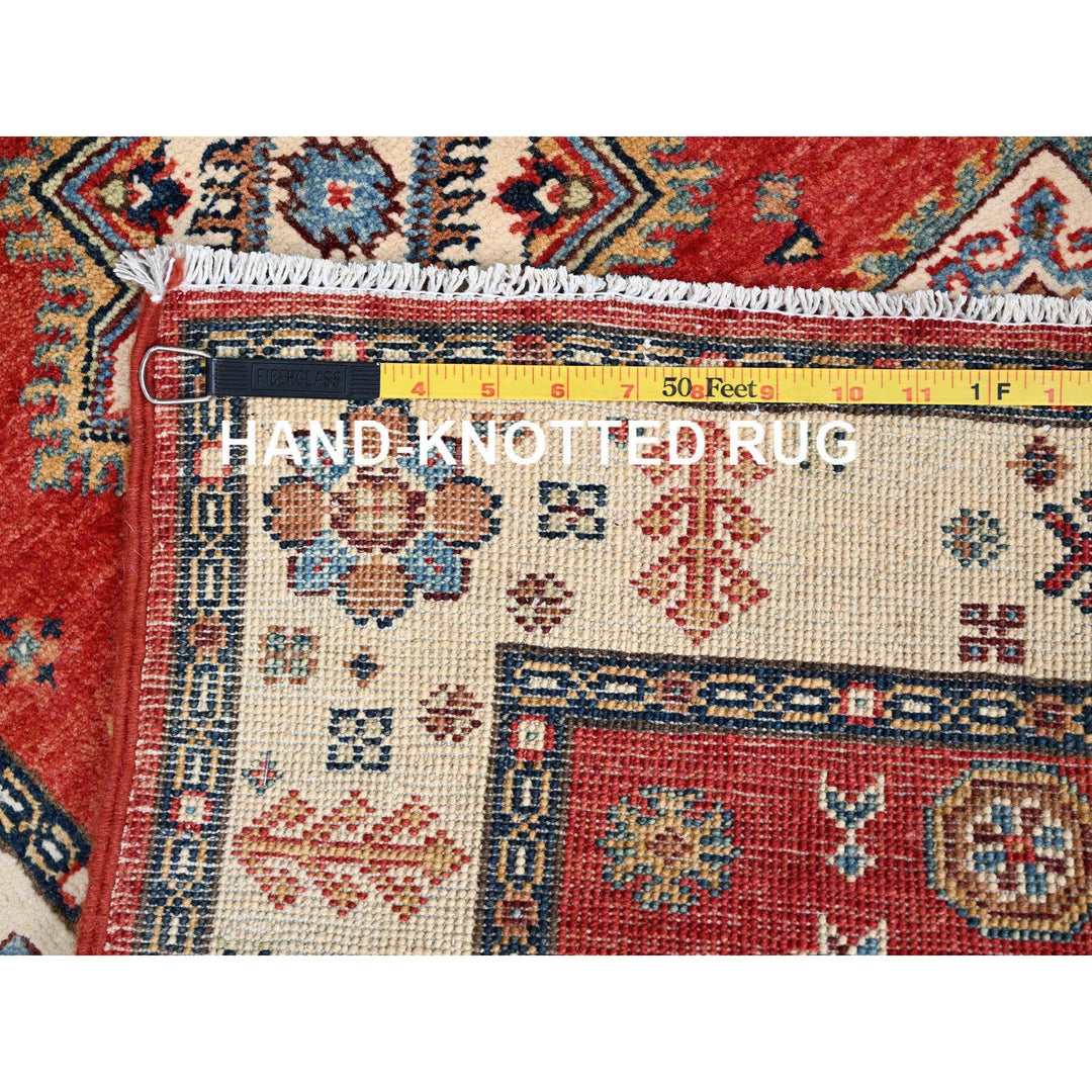 2'8" x 9'6" New Hand Knotted Red Wool Runner Oriental Rug - MOA10286450