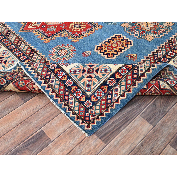 8'11" x 11'8" New Hand Knotted Blue Wool Rectangle Oriental Rug - MOA10286473