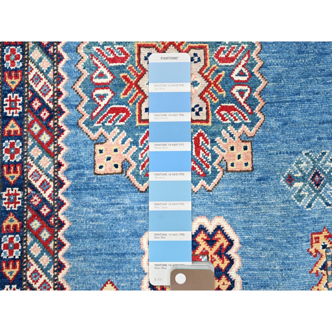 8'11" x 11'8" New Hand Knotted Blue Wool Rectangle Oriental Rug - MOA10286473