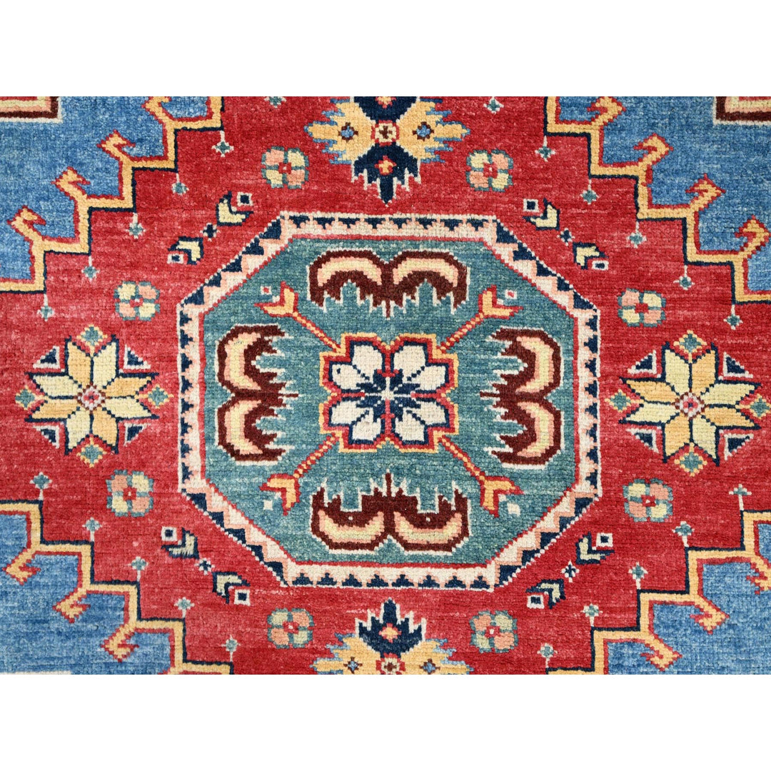 9'2" x 11'4" New Hand Knotted Blue Wool Rectangle Oriental Rug - MOA10286480