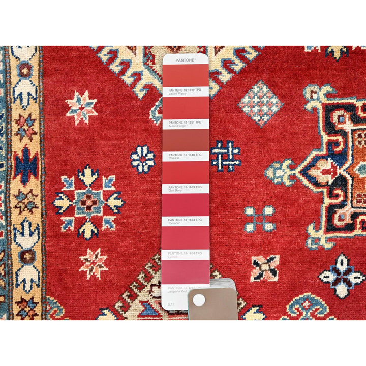 12'0" x 15'9" New Hand Knotted Red Wool Rectangle Oriental Rug - MOA10286484