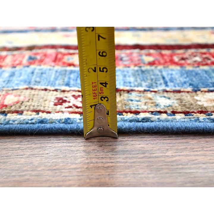 2'10" x 9'9" New Hand Knotted Ivory Wool Runner Oriental Rug - MOA10286486