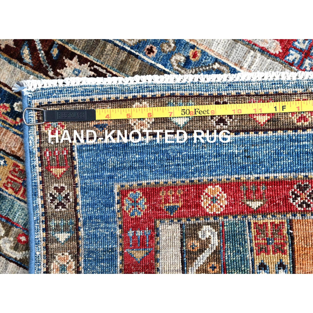 2'10" x 9'9" New Hand Knotted Ivory Wool Runner Oriental Rug - MOA10286486