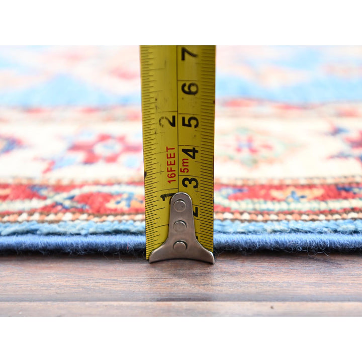 2'11" x 19'8" New Hand Knotted Blue Wool Runner Oriental Rug - MOA10286489