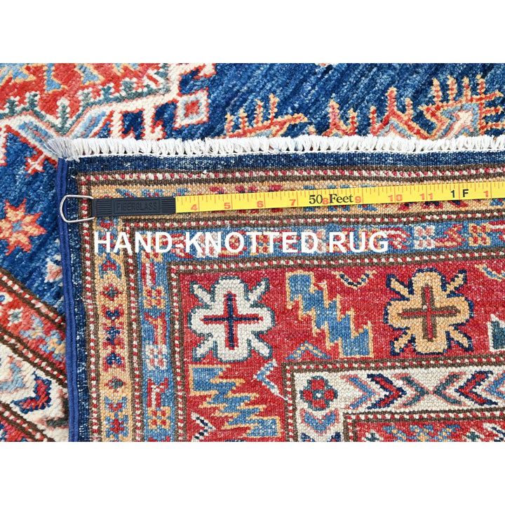 2'9" x 26'3" New Hand Knotted Blue Wool Runner Oriental Rug - MOA10286490