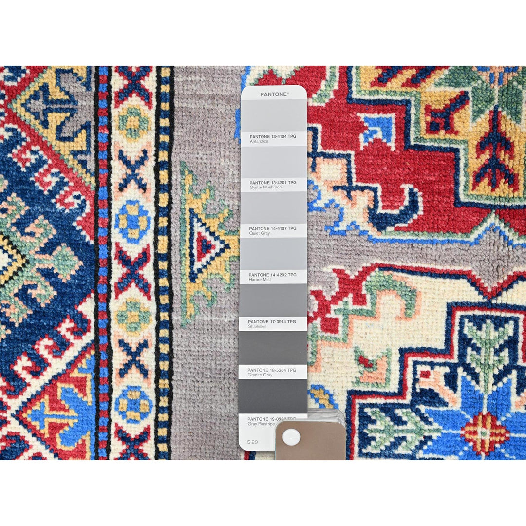 3'5" x 4'8" New Hand Knotted Grey Wool Rectangle Oriental Rug - MOA10286883