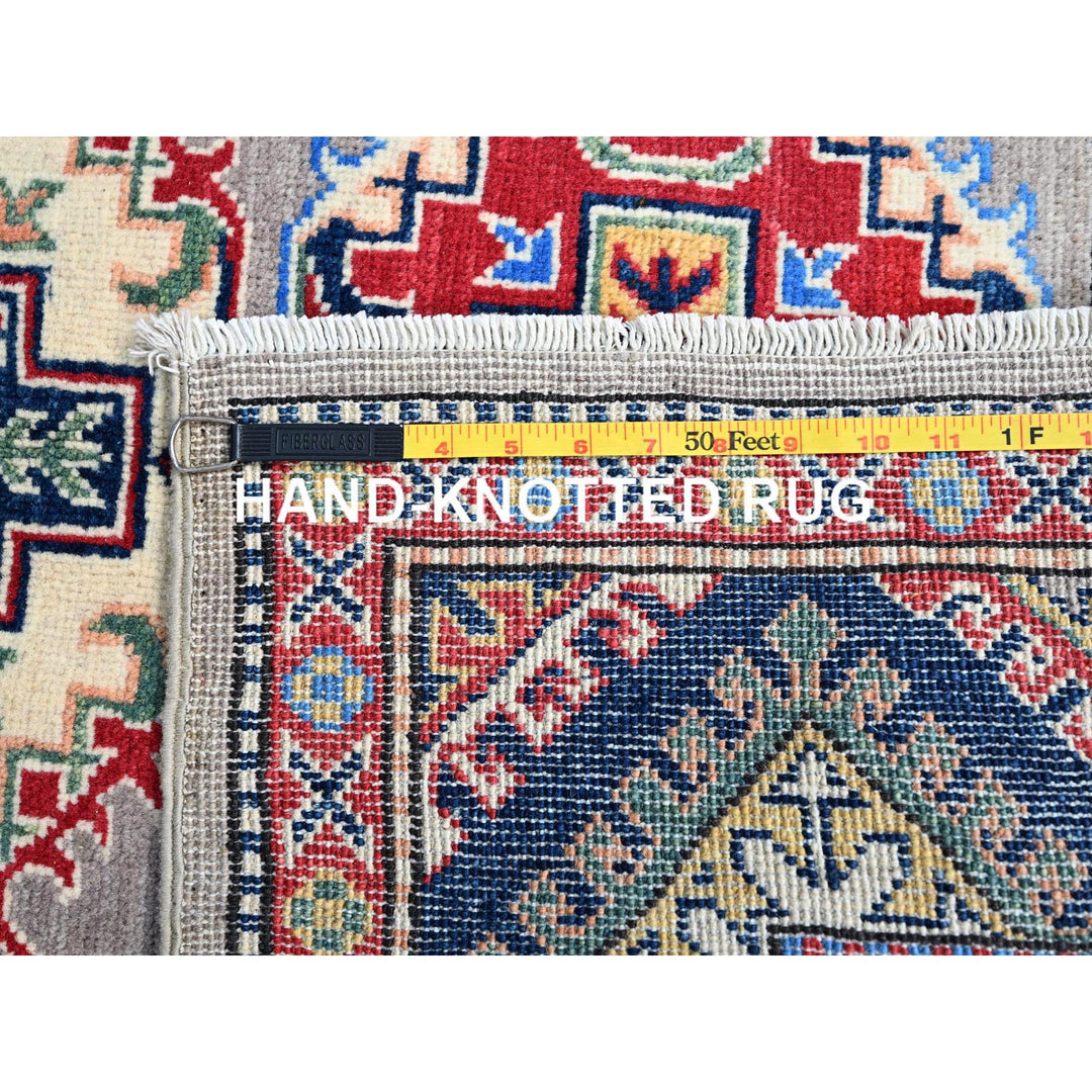 3'5" x 4'8" New Hand Knotted Grey Wool Rectangle Oriental Rug - MOA10286883